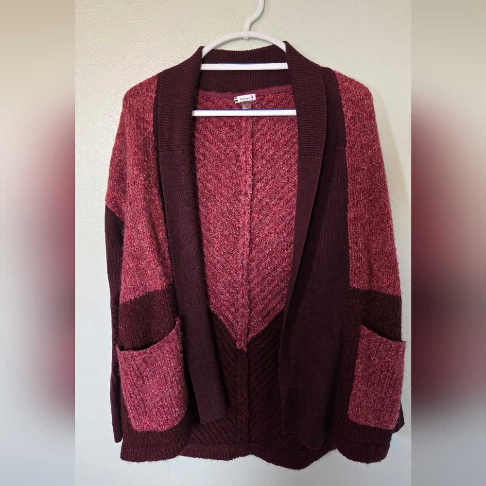 Smartwool | Maroon Moon Ridge Sweater Wrap Size Small